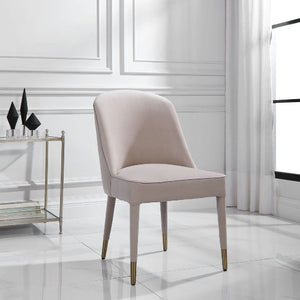   Modern European furniture - Welted Trim Modern Dining Chairs (2)  - www.oroa.com | Oroa.com