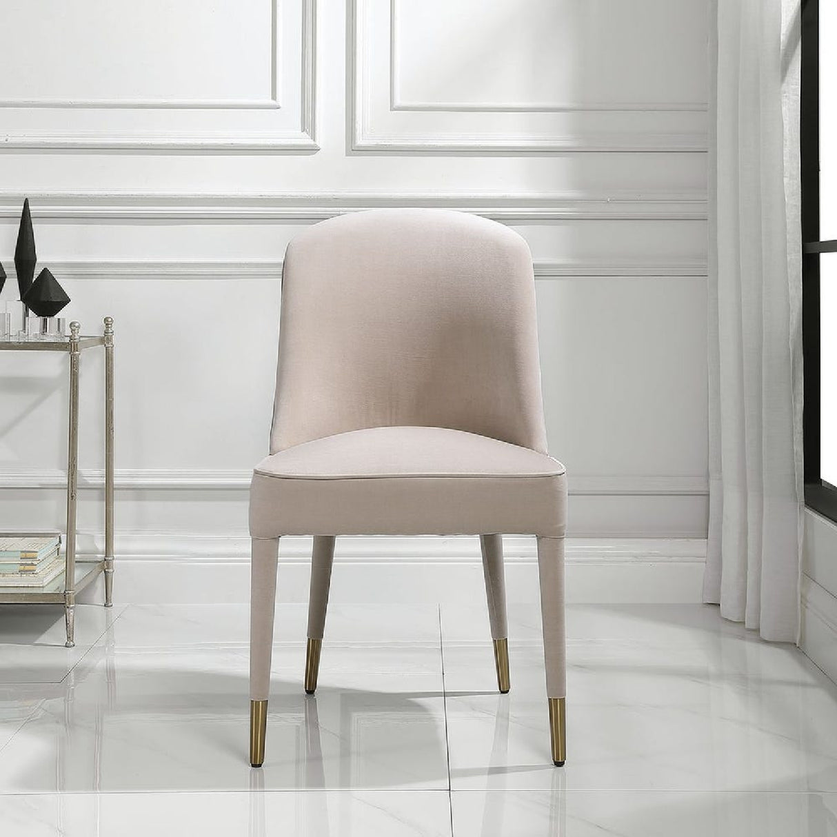  Modern European furniture - Welted Trim Modern Dining Chairs (2)  - www.oroa.com | Oroa.com