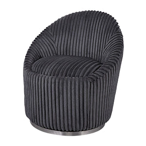   Fluted Chenille Swivel Chair | Oroa.com