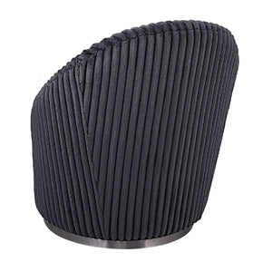   Fluted Chenille Swivel Chair | Oroa.com