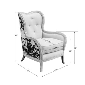   Two-Toned Velvet Back Lounge Chair | Oroa.com