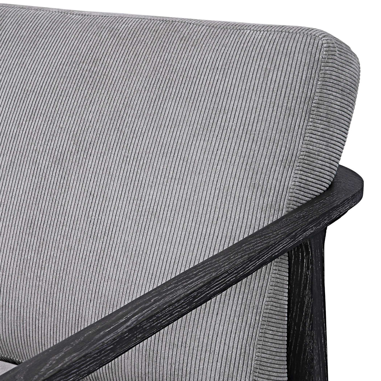   Gray Oak Cushioned Lounge Chair | Oroa.com