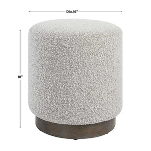   Cylindrical Textured Fabric Ottoman | Oroa.com