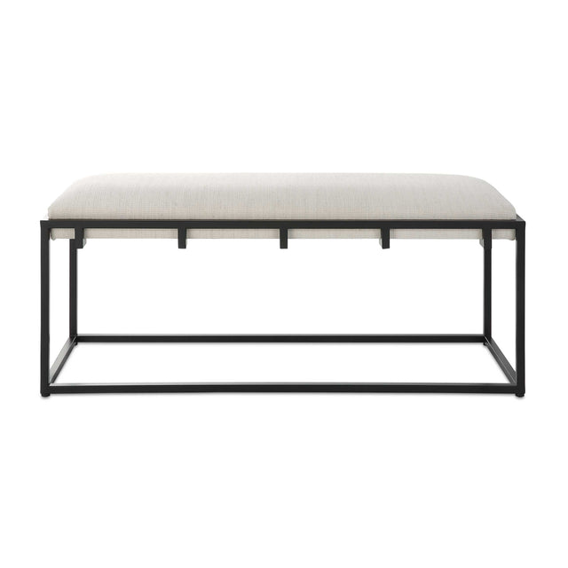 Modern European furniture - White Waffle Seat Bench - www.oroa.com