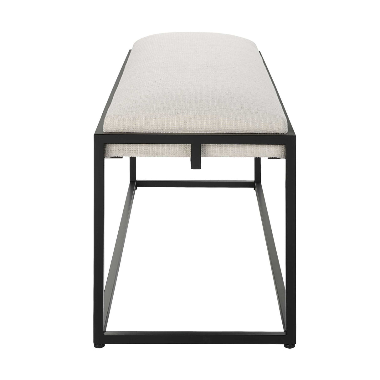   Modern European furniture - White Waffle Seat Bench - www.oroa.com | Oroa.com