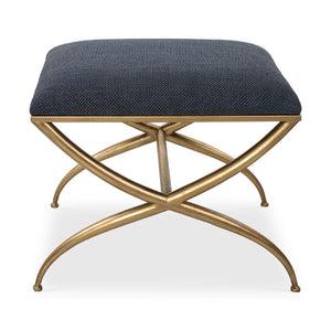   Curved Gold Frame Bench S | Oroa.com