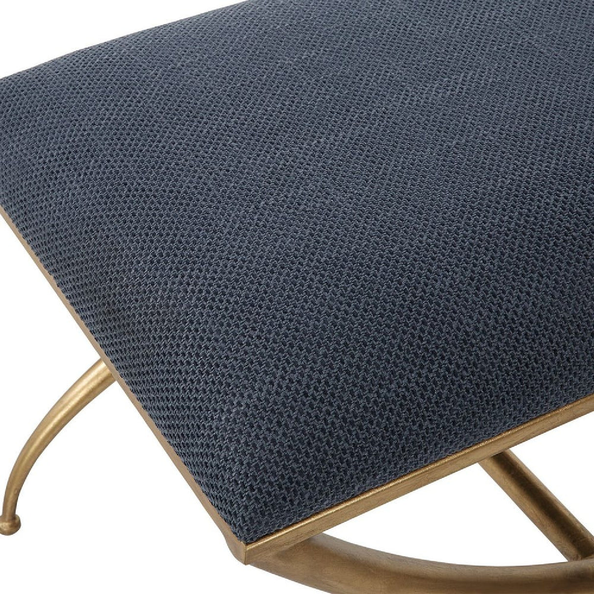   Curved Gold Frame Bench S | Oroa.com