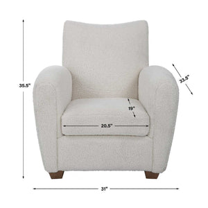   Shearling-Inspired Accent Chair | Oroa.com