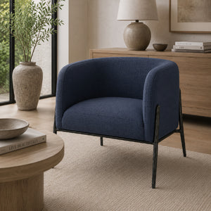   Barrel-Back Scandinavian Accent Chair | Oroa.com