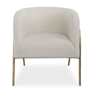   Modern European furniture - White Shearling Accent Chair - www.oroa.com | Oroa.com