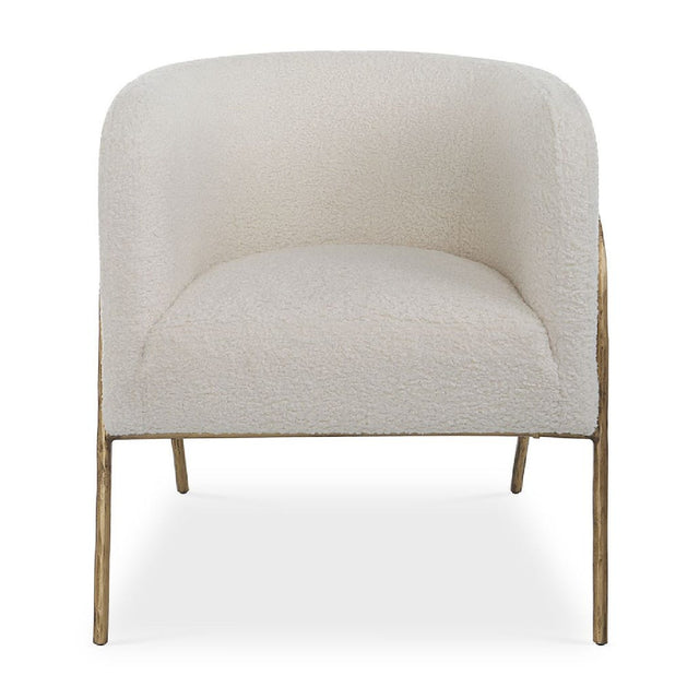 Modern European furniture - White Shearling Accent Chair - www.oroa.com