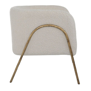   Modern European furniture - White Shearling Accent Chair - www.oroa.com | Oroa.com