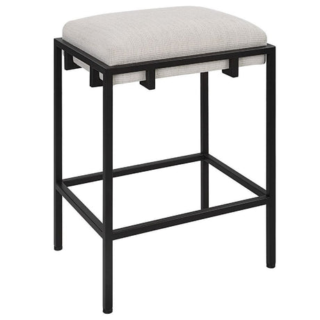   Modern European furniture - White Fabric Seat Counter Stool - www.oroa.com | Oroa.com