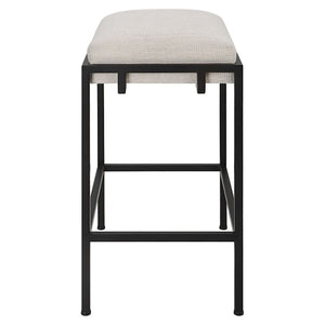   Modern European furniture - White Fabric Seat Counter Stool - www.oroa.com | Oroa.com