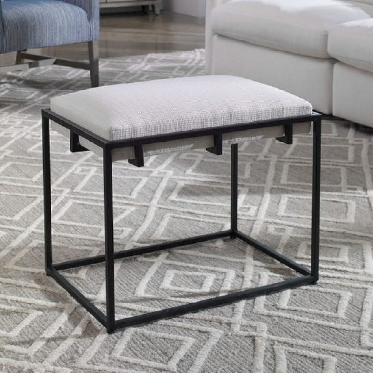   Modern European furniture - White Fabric Seat Counter Stool - www.oroa.com | Oroa.com