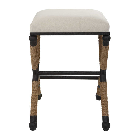   Modern European furniture - Cream Cotton Counter Stool - www.oroa.com | Oroa.com
