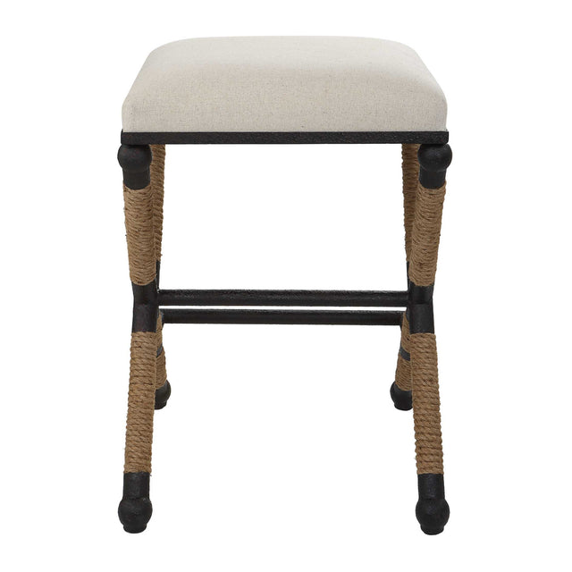 Modern European furniture - Cream Cotton Counter Stool - www.oroa.com