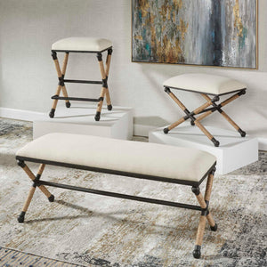   Modern European furniture - Cream Cotton Counter Stool - www.oroa.com | Oroa.com