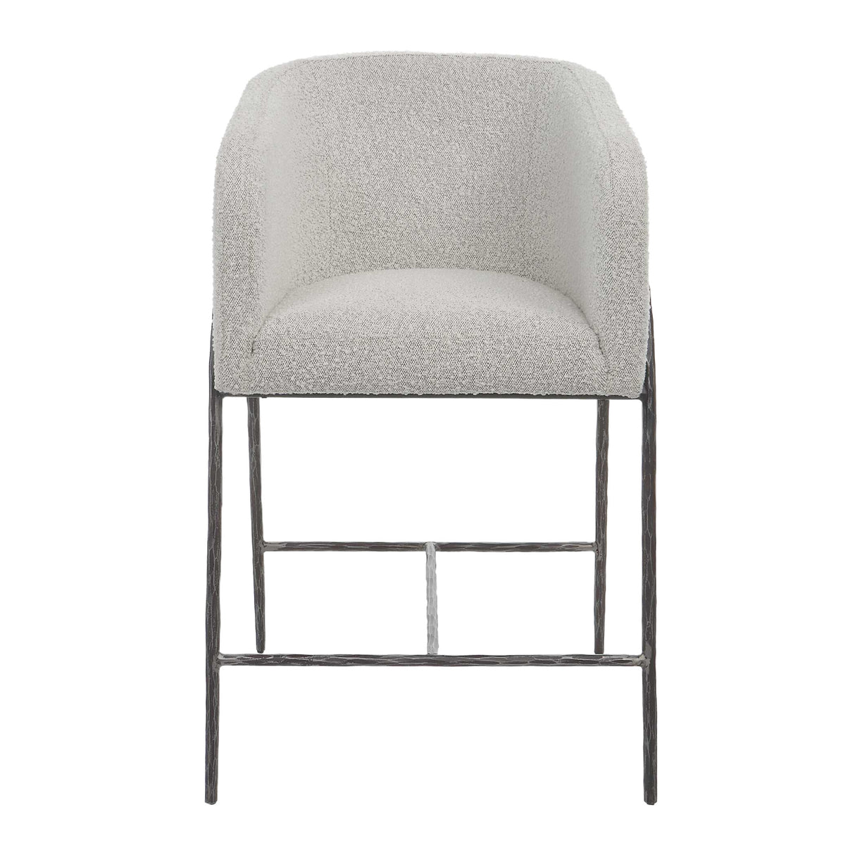   Modern European furniture - Barrel-Back Boucle Counter Stool - www.oroa.com | Oroa.com