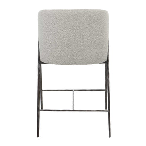   Modern European furniture - Barrel-Back Boucle Counter Stool - www.oroa.com | Oroa.com
