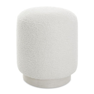   Modern European furniture - White Shearling Ottoman - www.oroa.com | Oroa.com