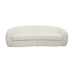   Modern European furniture - White Shearling Curved Sofa - www.oroa.com | Oroa.com