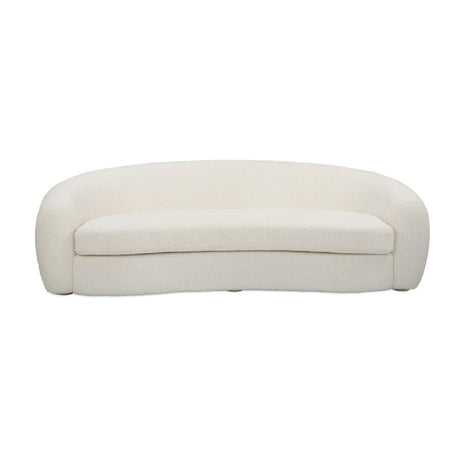   Modern European furniture - White Shearling Curved Sofa - www.oroa.com | Oroa.com