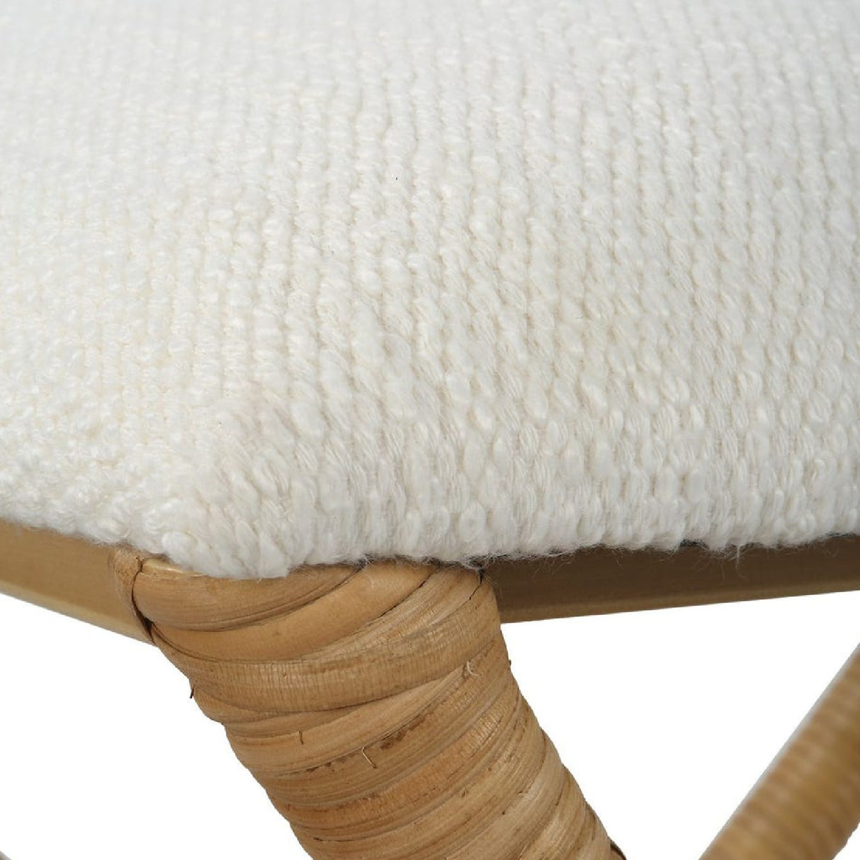   Modern European furniture - Rattan Wrapped Cross-Base Bench S - www.oroa.com | Oroa.com