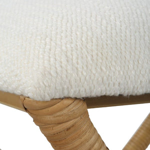   Modern European furniture - Rattan Wrapped Cross-Base Bench S - www.oroa.com | Oroa.com