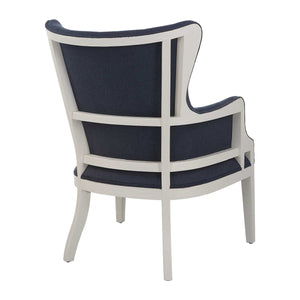   Woven Blue Fabric Accent Chair | Oroa.com