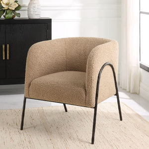   Barrel-Back Scandinavian Accent Chair | Oroa.com