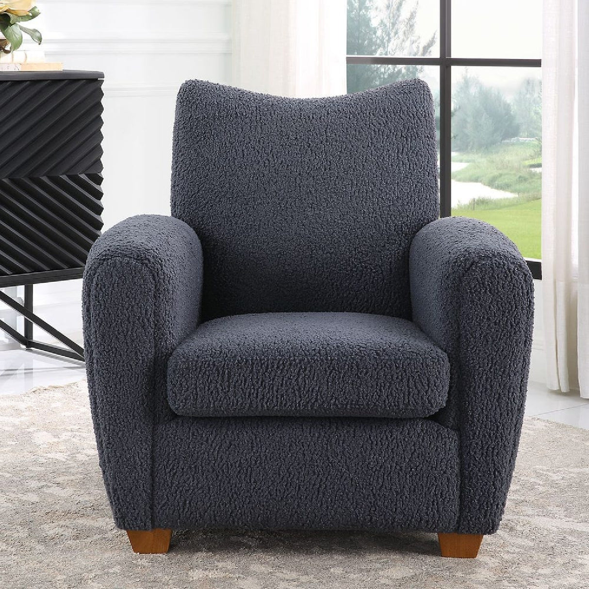   Shearling-Inspired Accent Chair | Oroa.com