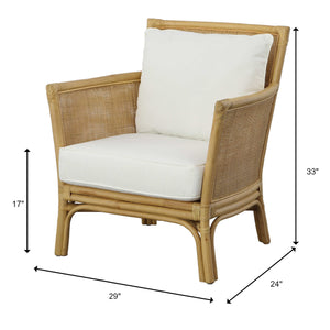   Modern European furniture - Cushioned Rattan Accent Chair - www.oroa.com | Oroa.com