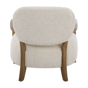   Modern European furniture - Cream Shearling Accent Chair - www.oroa.com | Oroa.com