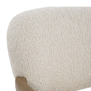   Modern European furniture - Cream Shearling Accent Chair - www.oroa.com | Oroa.com