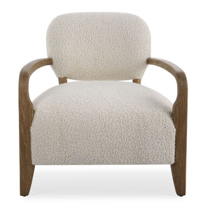   Modern European furniture - Cream Shearling Accent Chair - www.oroa.com | Oroa.com