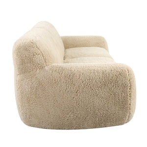   Cream Long-Haired Sheepskin Sofa | Oroa.com