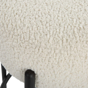   Modern European furniture - White Shearling Counter Stool - www.oroa.com | Oroa.com
