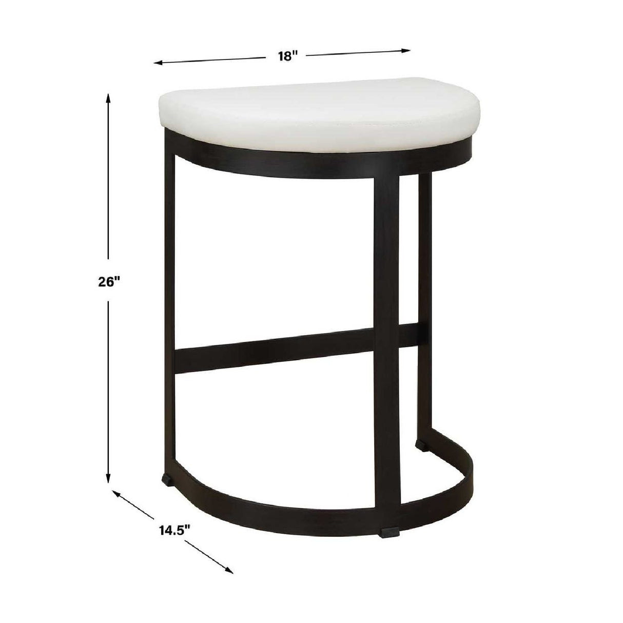   Iron Arched Counter Stool | Oroa.com