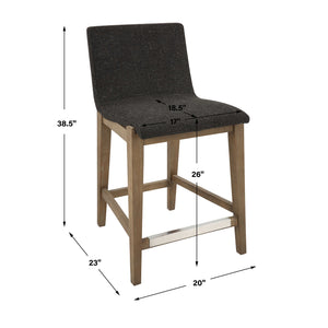   Modern European furniture - Brown Padded Counter Stool - www.oroa.com | Oroa.com
