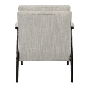   Neutral-Toned Fabric Accent Chair | Oroa.com