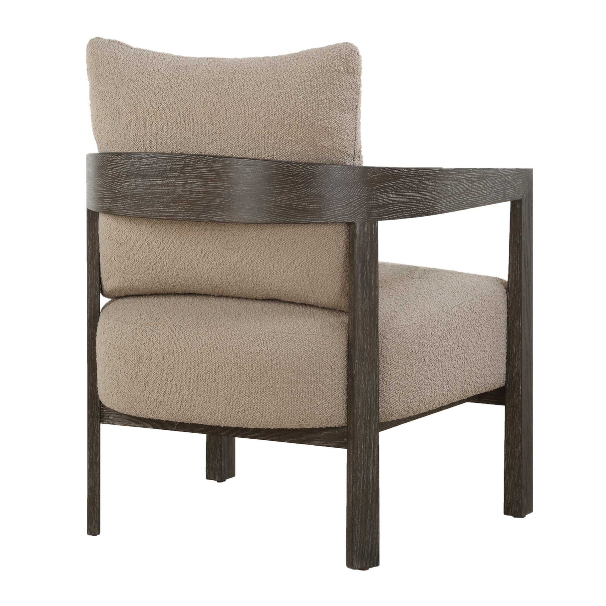   Beige Boucle Accent Chair | Oroa.com