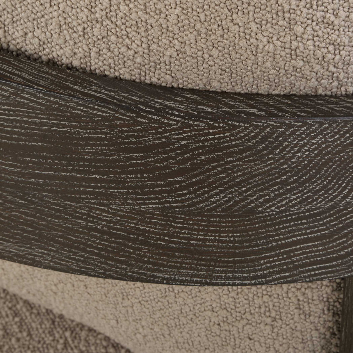   Beige Boucle Accent Chair | Oroa.com