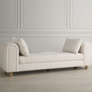   Modern European furniture - White Sheepskin Oversized Bench - www.oroa.com | Oroa.com