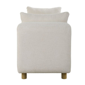   Modern European furniture - White Sheepskin Oversized Bench - www.oroa.com | Oroa.com