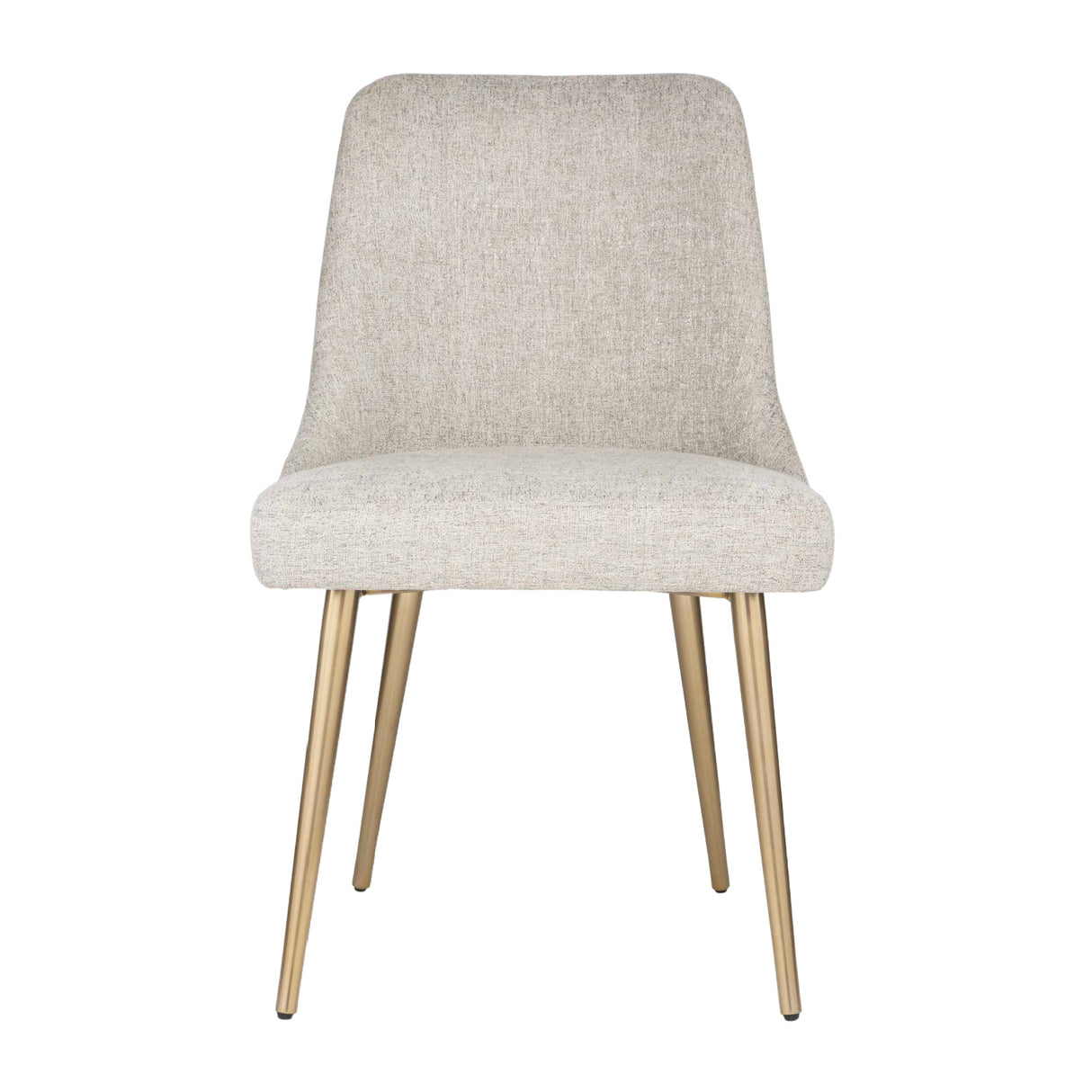   Taupe Fabric Sloped Dining Chair | Oroa.com
