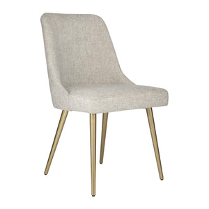   Taupe Fabric Sloped Dining Chair | Oroa.com