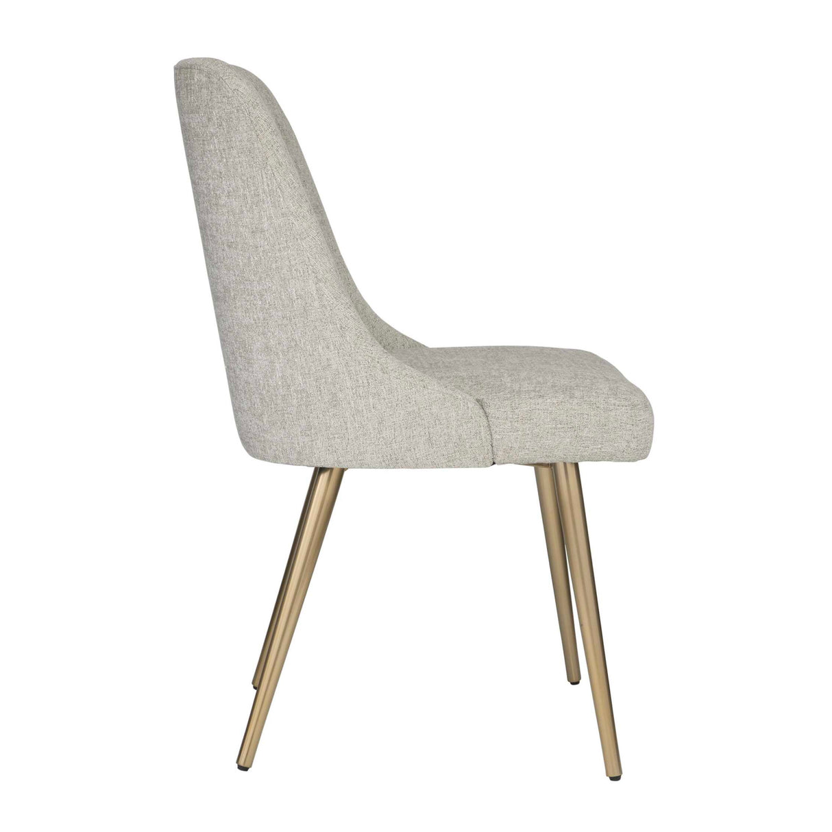   Taupe Fabric Sloped Dining Chair | Oroa.com