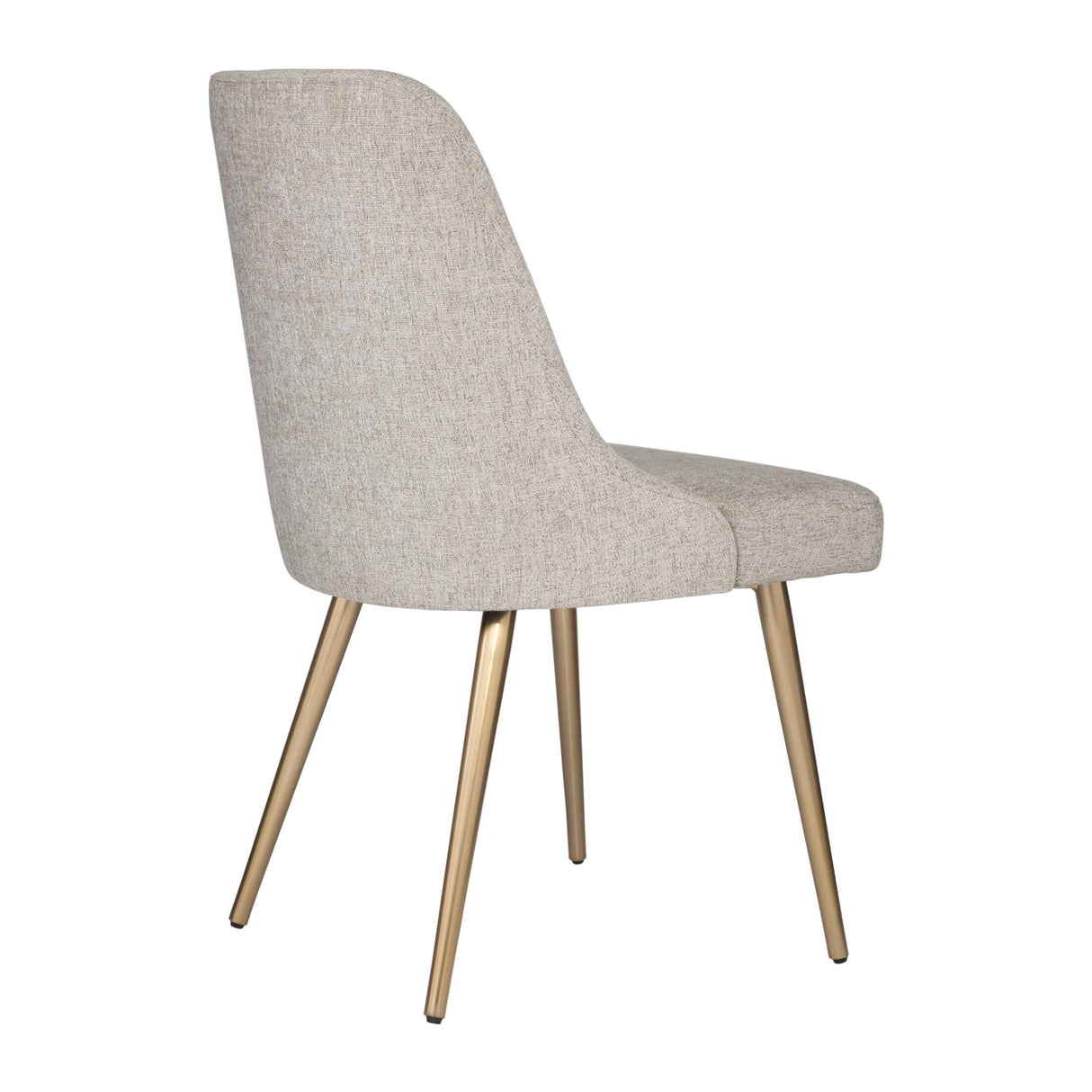   Taupe Fabric Sloped Dining Chair | Oroa.com