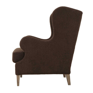   Brown Shearling Accent Chair | Oroa.com
